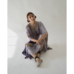 Stitch indigo kaftan