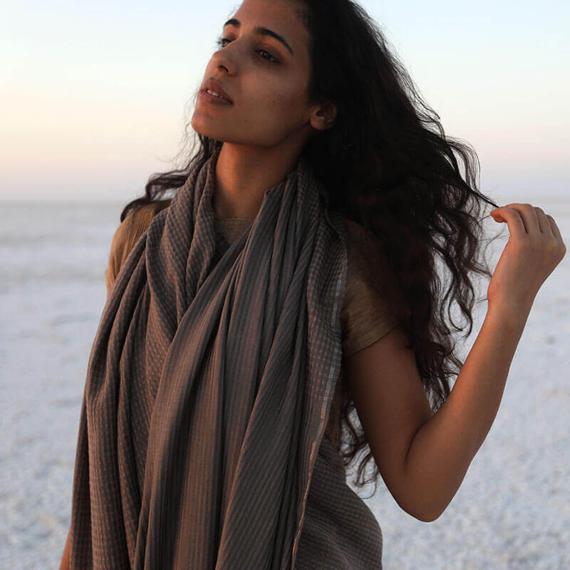 Nasreen Sari Charcoal