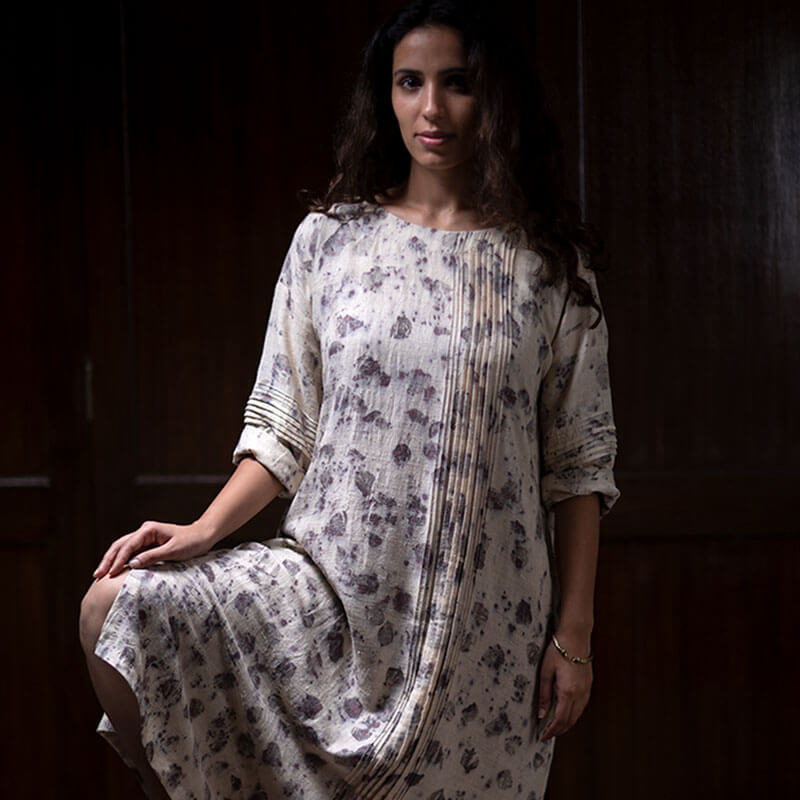 Pleats Tunic Dried Rose