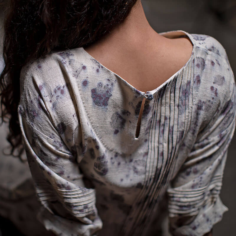 Pleats Tunic Dried Rose