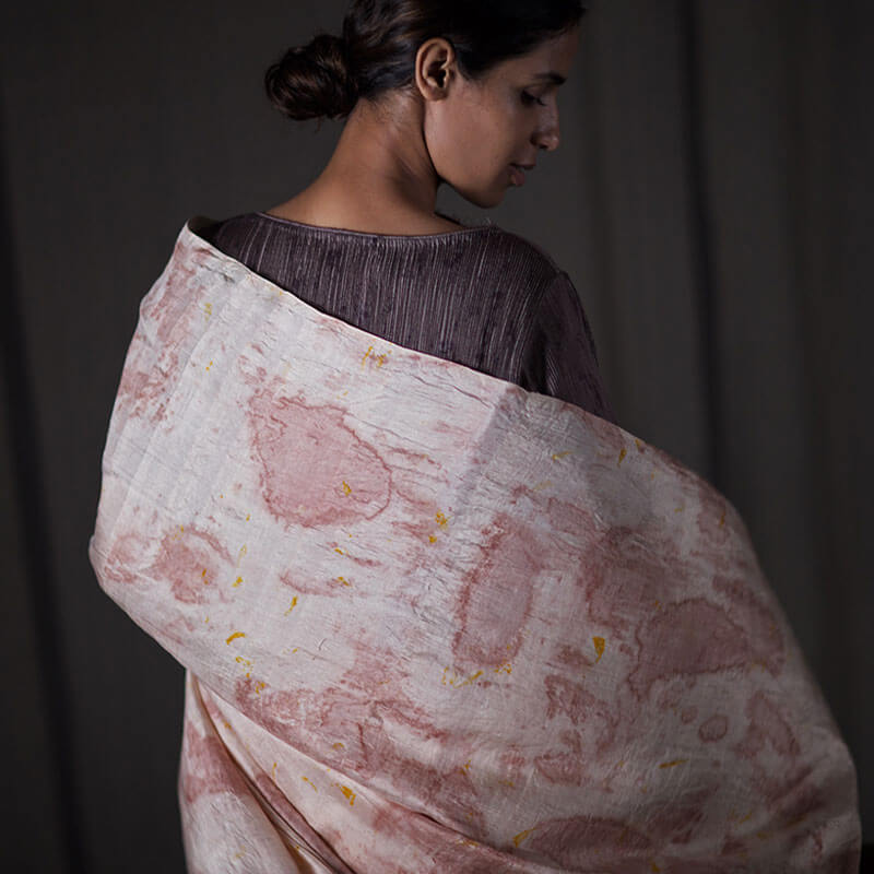 Shabnam Sari Coconut Gold