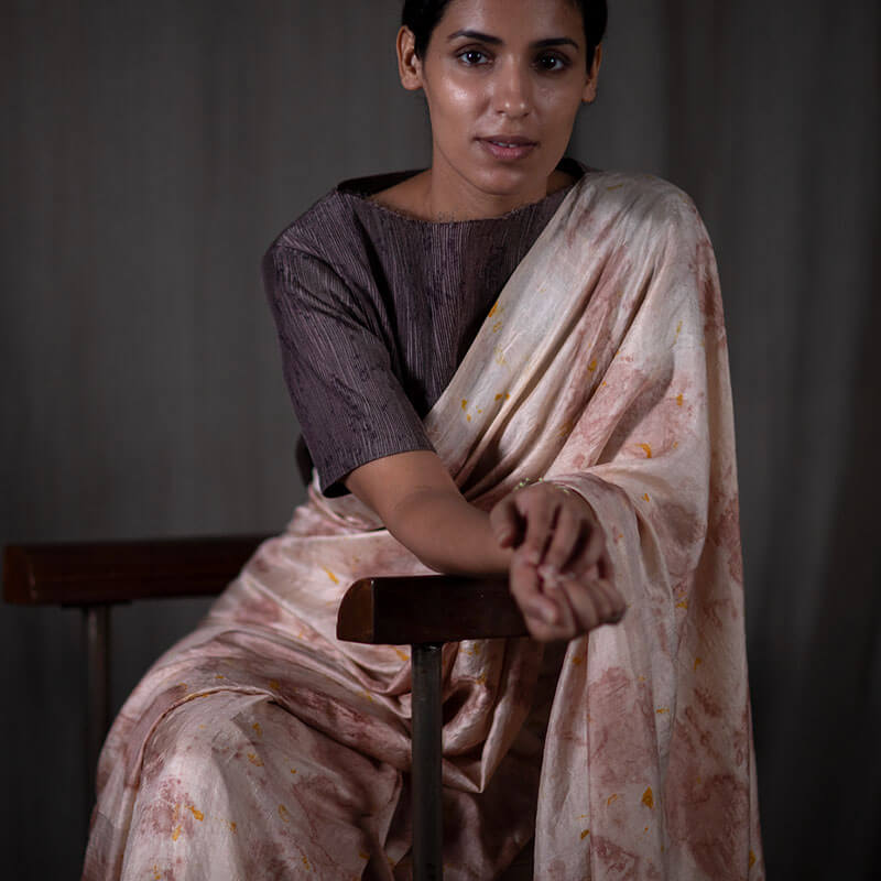 Shabnam Sari Coconut Gold