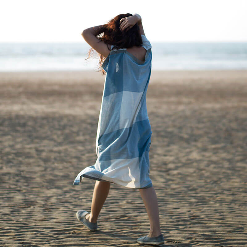 Chaddar Tunic Ash Blue