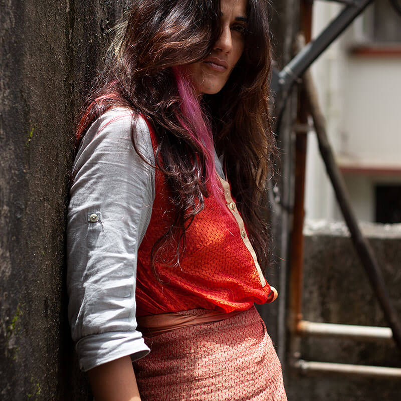 Fisherman Tunic Orange