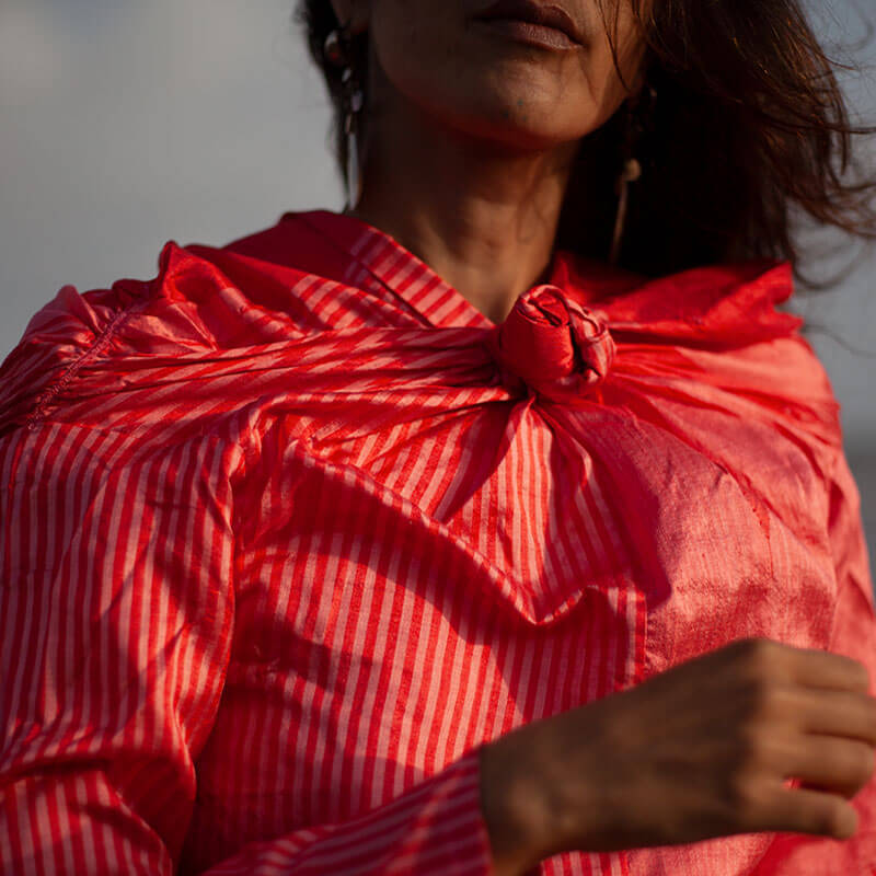 Knotted Shirt Neon