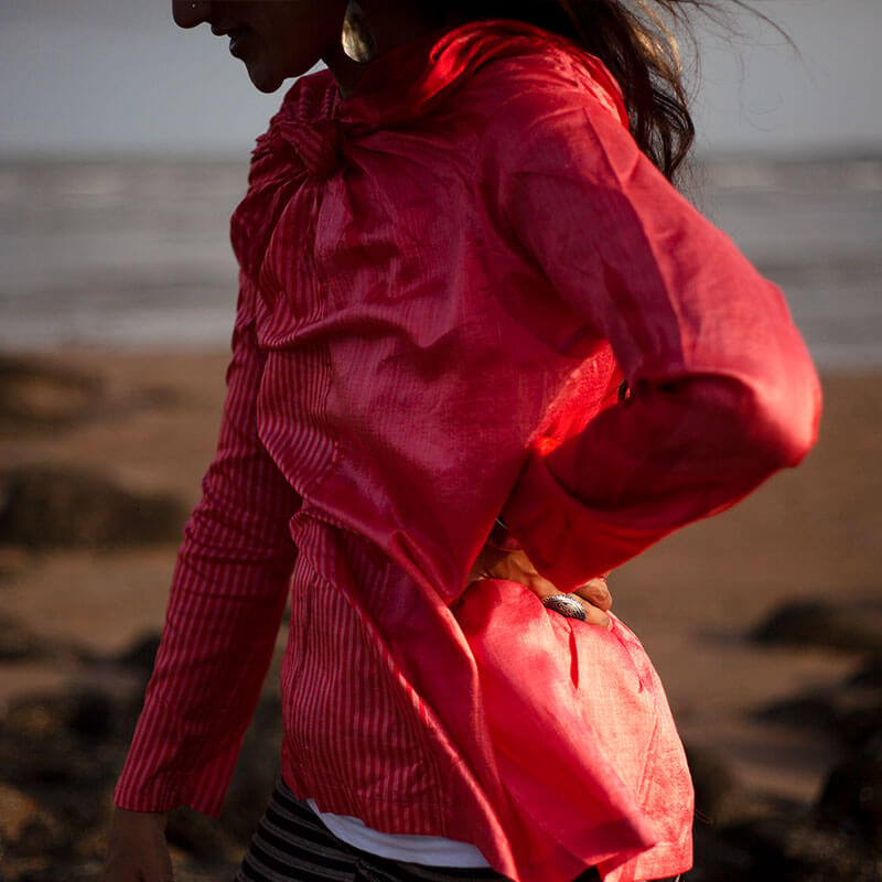Knotted Shirt Neon