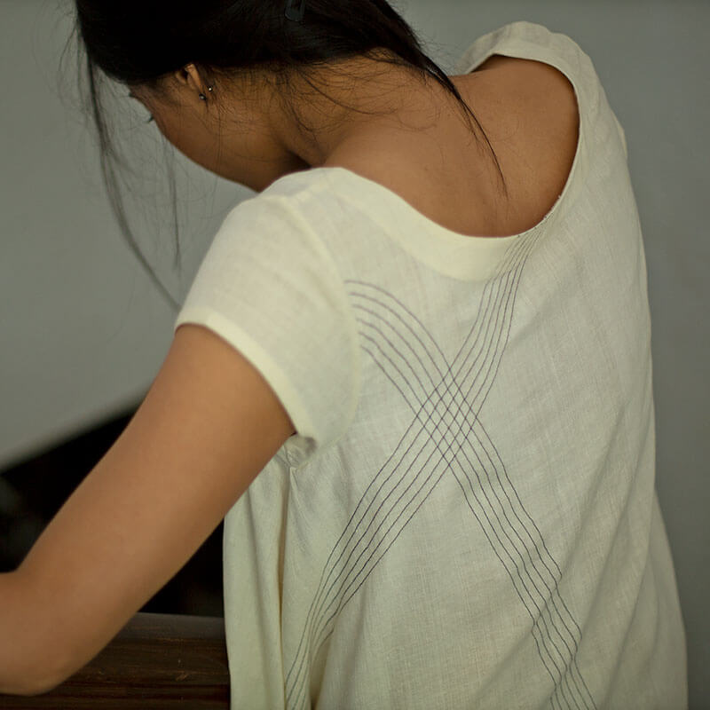 Across Tunic Ivory