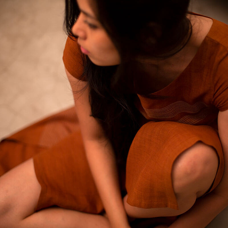 Lines Tunic Mustard